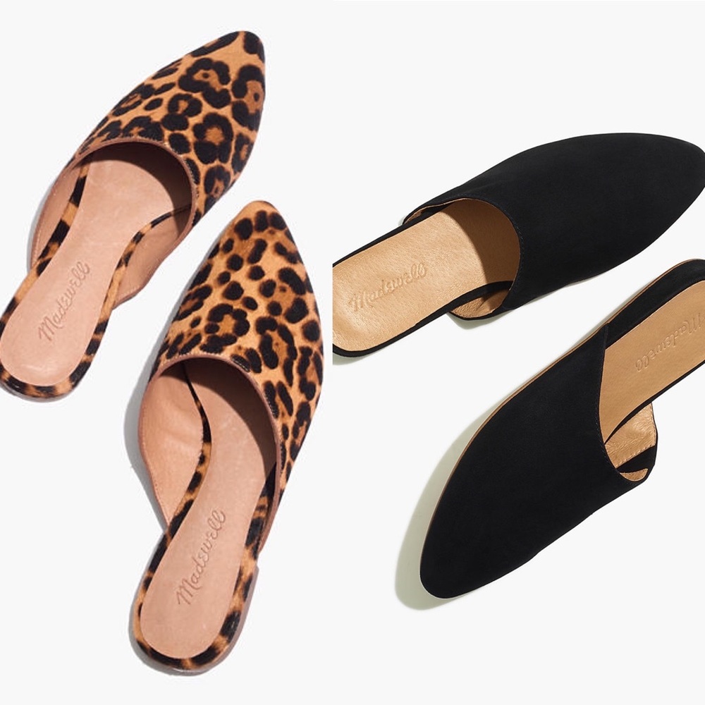 2 Pairs of Madewell Mules
